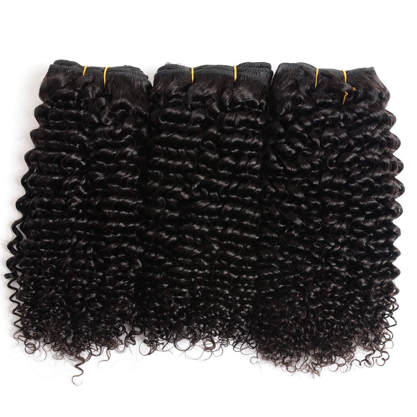Curly Bundles Human Hair - 3C/4A Kinky Texture | 50g Jerry Curly Short Weave for Black Women