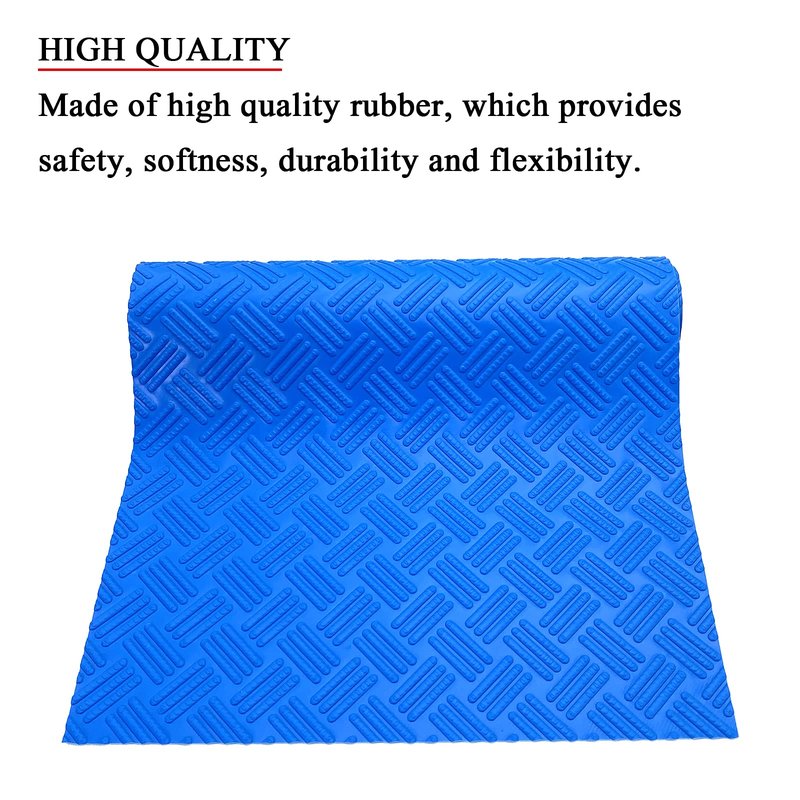 SKARUMMER Swimming Pool Ladder Mat - Protective Pool Ladder Pad Step Mat with Non-Slip Texture, Blue Medium Pool Step Mat, 36 inch X 9 inch