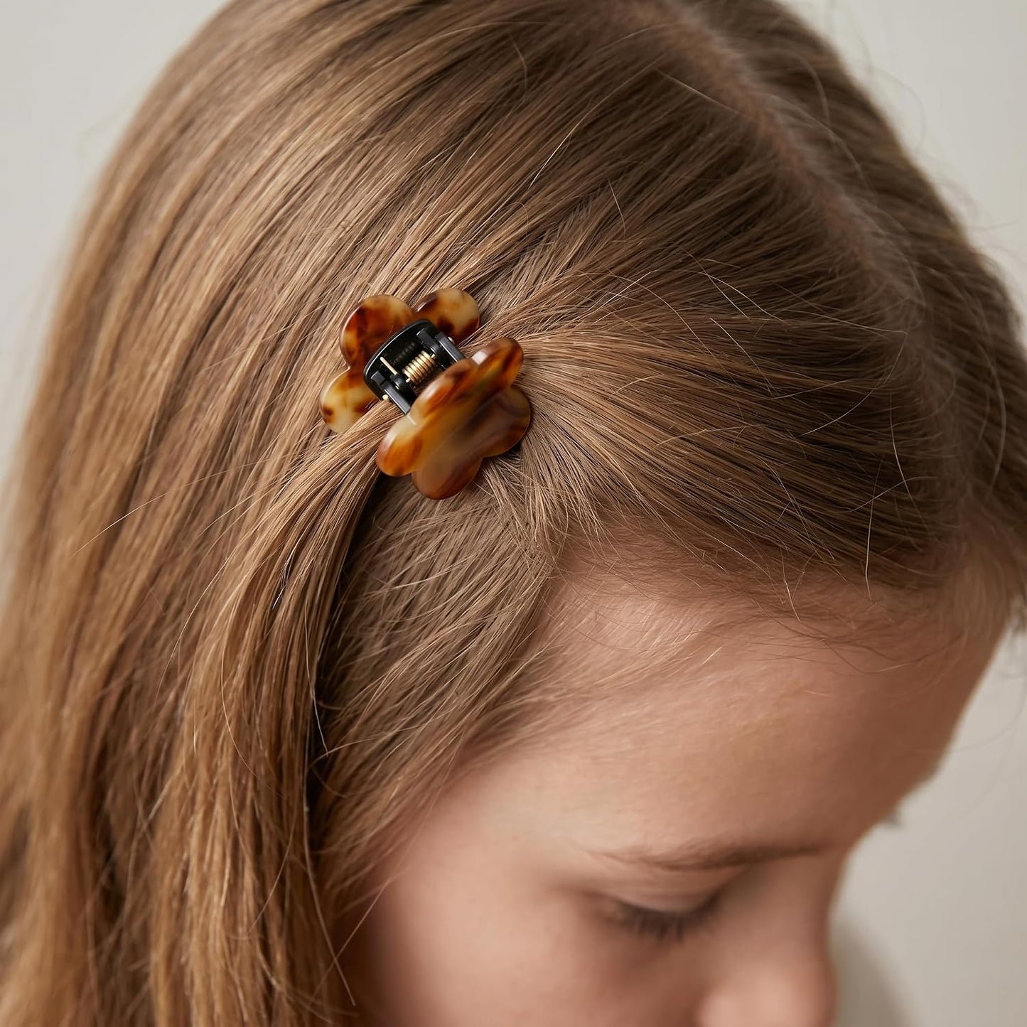 Small Decorative Hair Clips for Women - Cute Flower Mini Claw Clips | 10 Pcs Set for Bangs & Braids