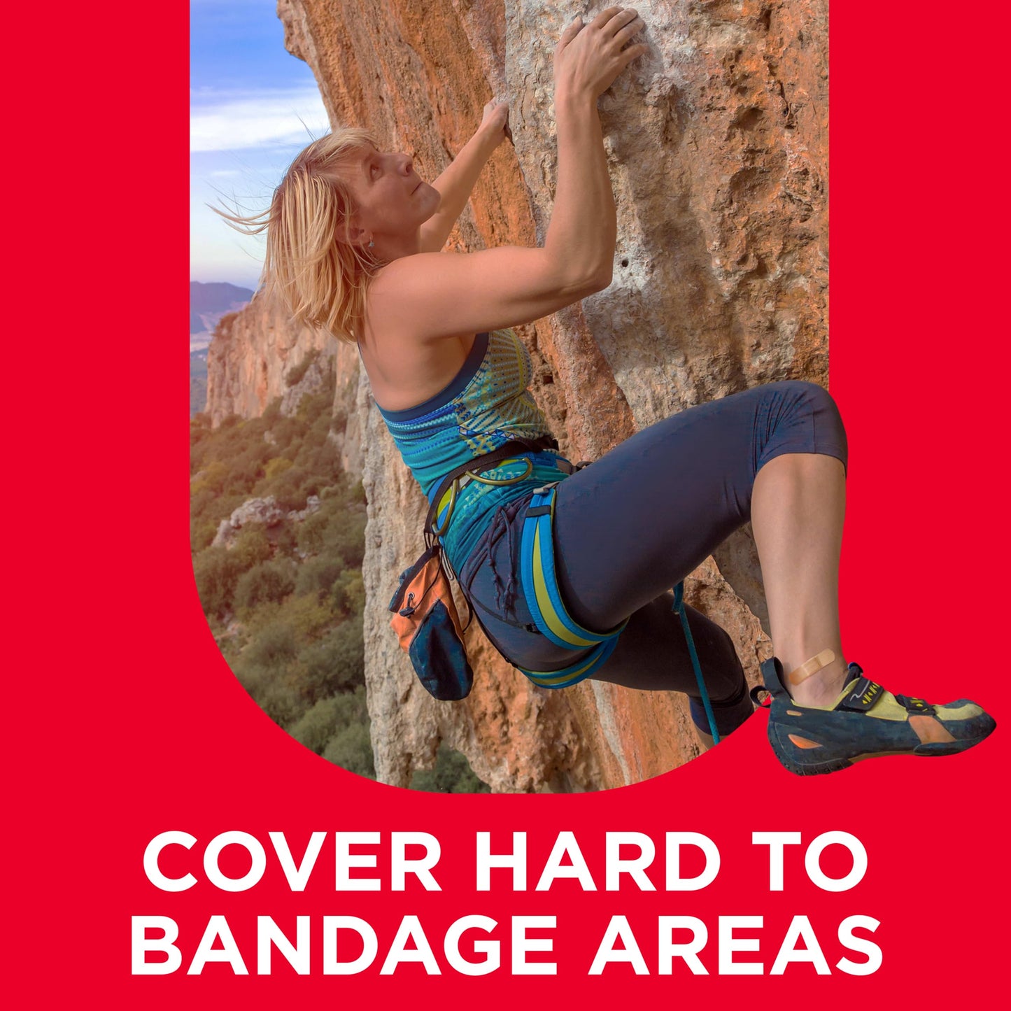 BAND-AID Brand Flexible Fabric Adhesive Bandages, Comfortable Sterile Wound Care and Flexible Protection for Minor Cuts, Scrapes & Burns, A Must for First Aid Kits, Non-Stick Pad, One Size, 100 Count