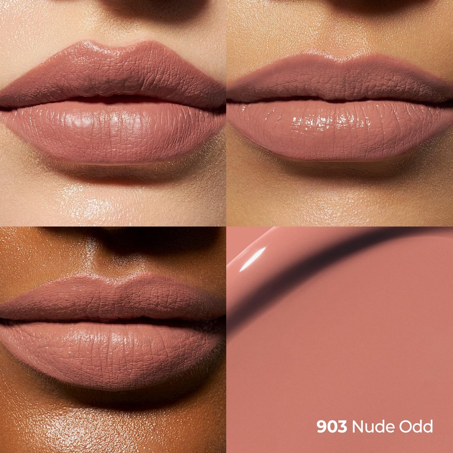 Laka Perfect Twin Lip - Dual-Ended Matte Liquid Lipstick & Clear Gloss | Long Lasting 12 Hour Color, Transfer Proof | High Pigmented Lightweight Non-Sticky | Korean Makeup | #903 Nude Odd, 0.31oz