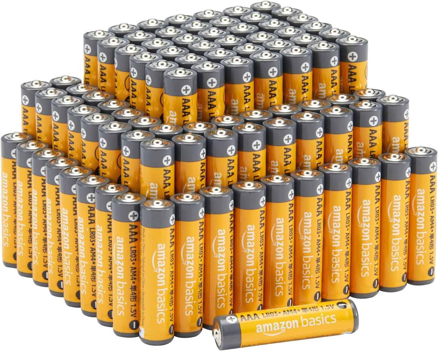 AAA Alkaline Batteries - Long-Lasting 1.5 Volt Power | 36-Count Pack for Reliable Performance & Emergency Storage
