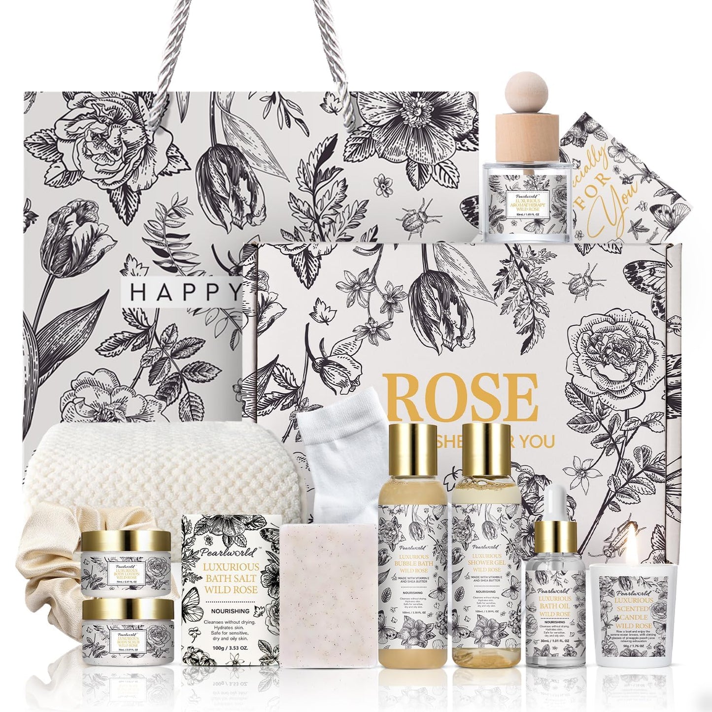 Ocean-Scented Bath Spa Set - 12-Piece Men's Self-Care Gift Kit | Perfect for Father's Day & Birthdays