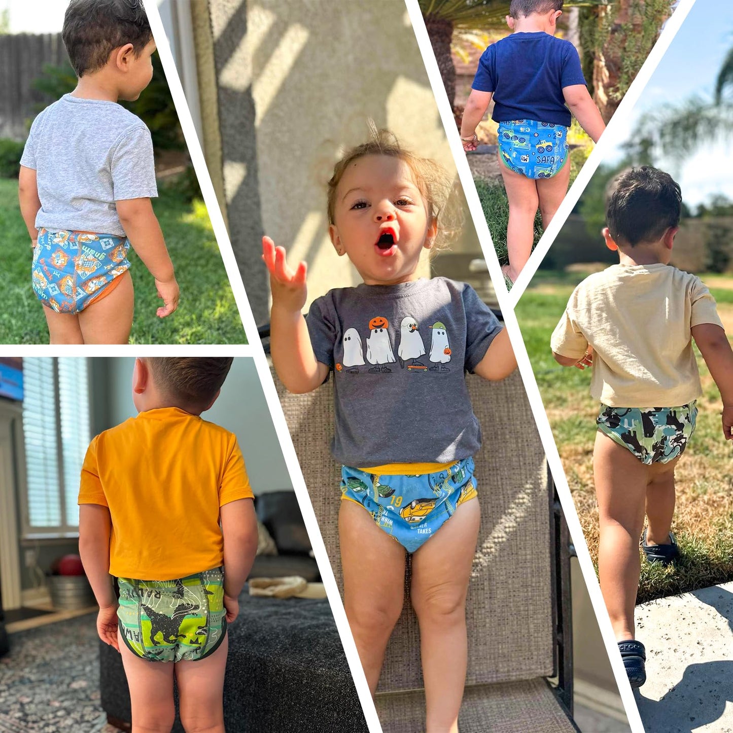 MooMoo Baby Training Underwear 10 Packs Absorbent Toddler Potty Training Pants for Boys and Girls Cotton 4T