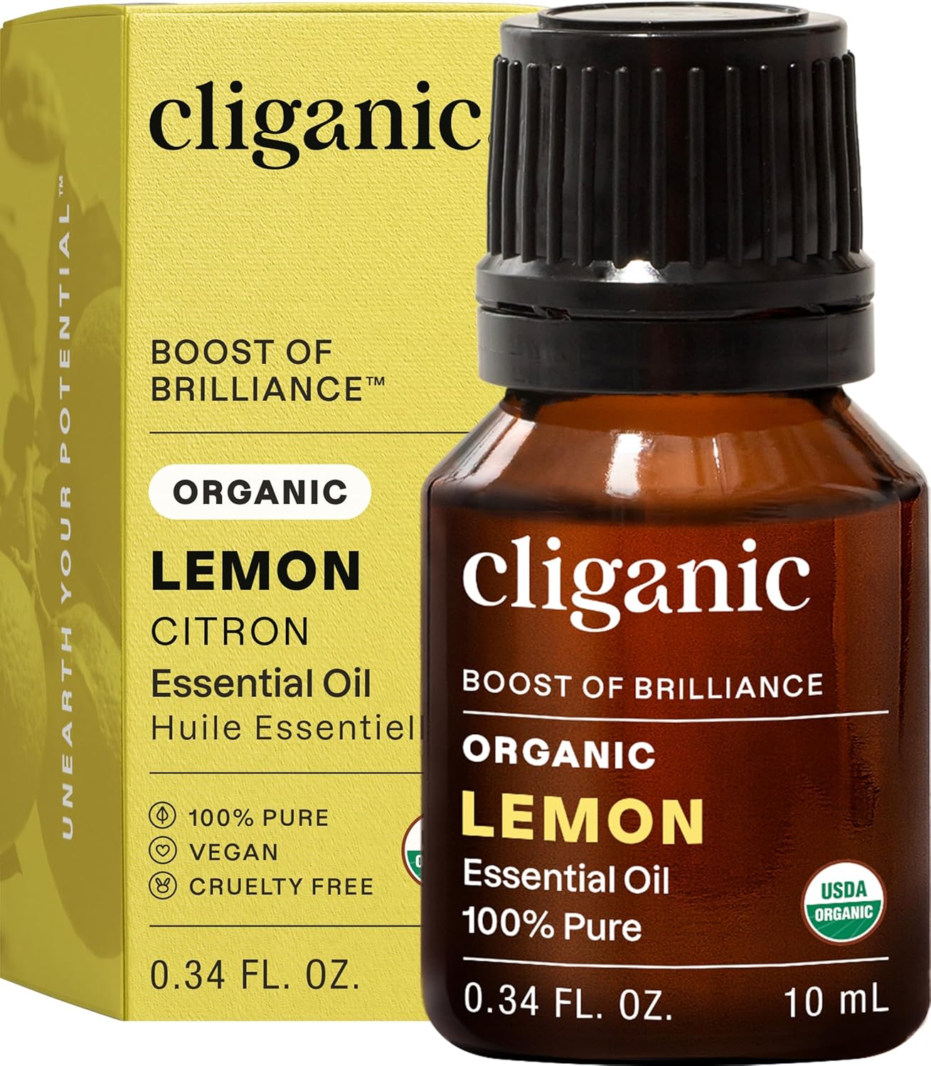 Cliganic Organic Lavender Essential Oil - 100% Pure Aromatherapy Oil | Non-GMO, 15ml