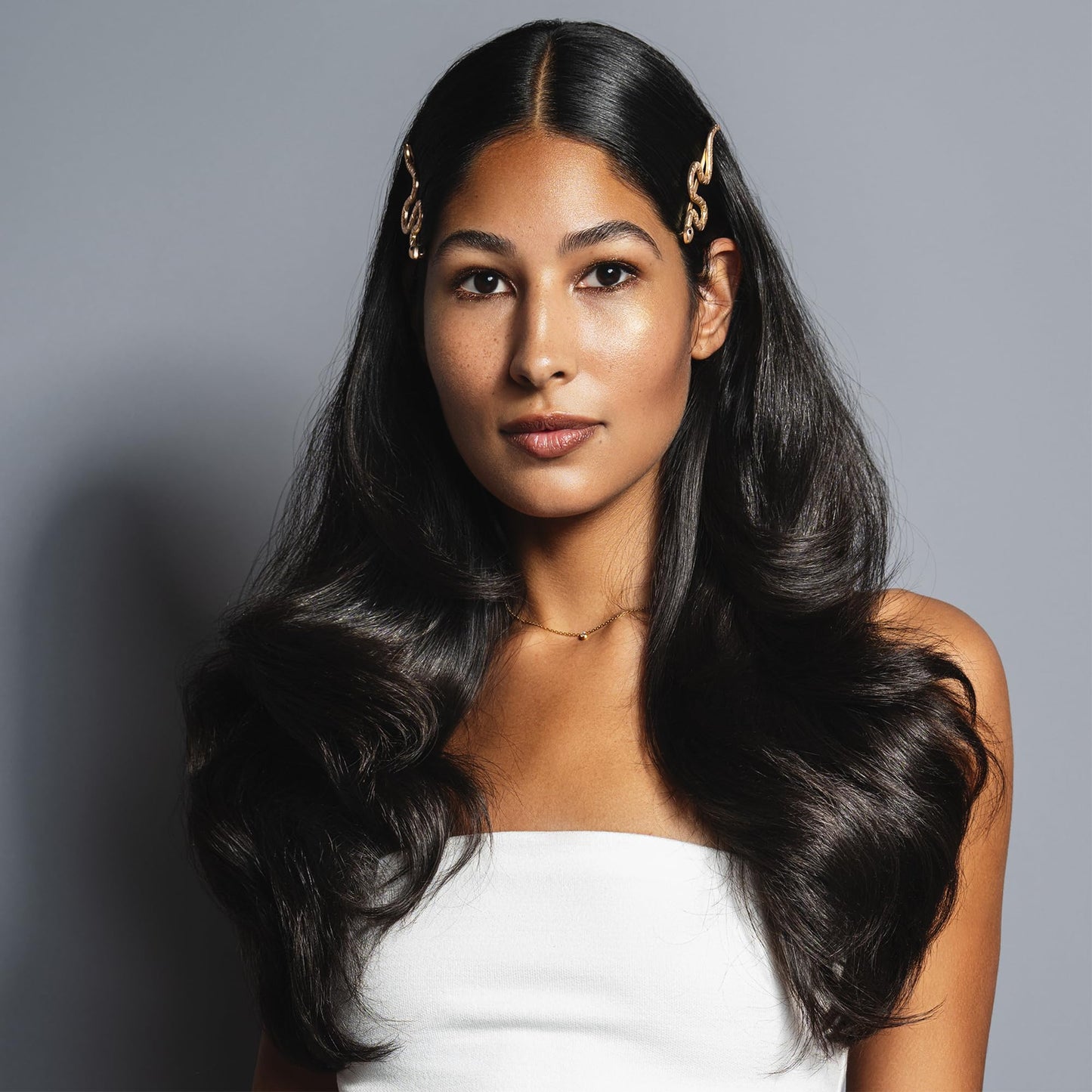 The Hair Edit Temptation Bobby Pins - Decorative Gold Metal Snake-Shaped Hair Clips