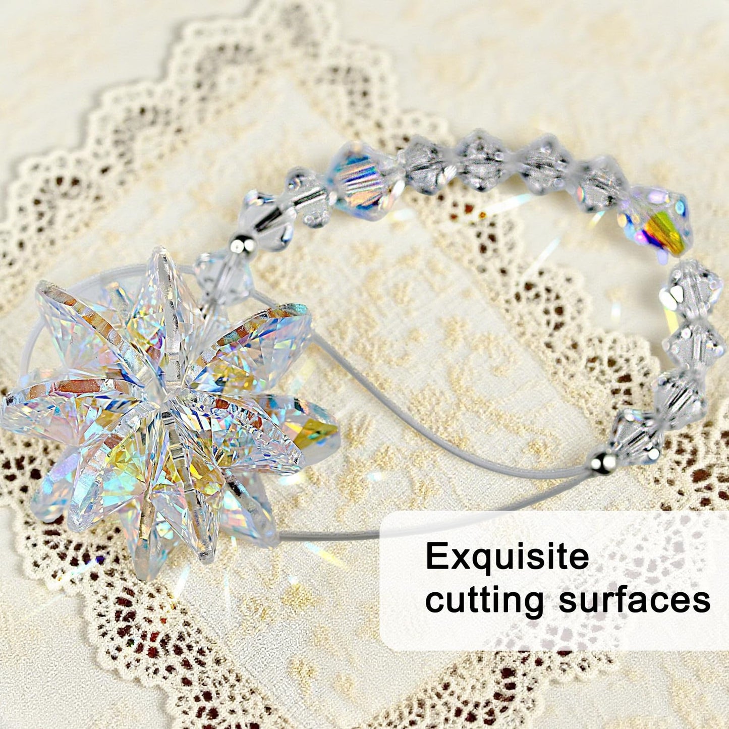 Rainbow Crystal Suncatcher - 1PC Hanging Pendant for Window, Garden, or Auto Mirror, Creates Rainbows, Perfect for Home, Restaurant, or Cafe Decor