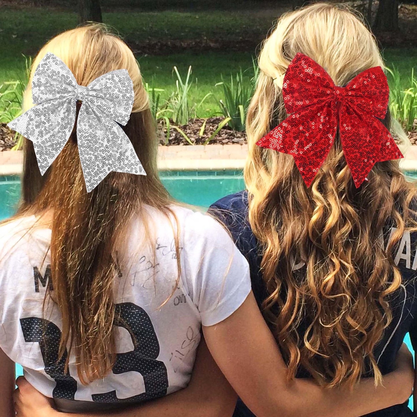 STGDAK Red White Blue Hair Bow 4th of July Bow for Women Girls Patriotic Bowknot Clip Forth of July Big Bows USA Independence Day Hair Accessories for Women Girls 3 Pack