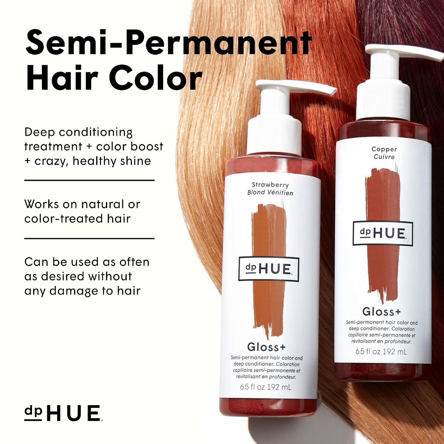 dpHUE Gloss+ | Auburn Hair Color Booster - Enhances Fading Color - 8-12 Applications per Bottle