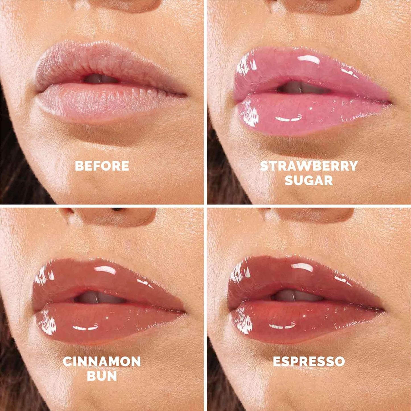 Tri-Peptide Lip Butter Glaze - Strawberry Sugar Pink Moisturizing Lip Balm | Hydrating Formula