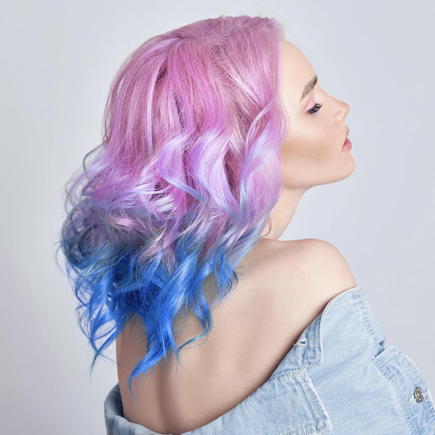 Hair Highlight Cap Blue Hair Highlighting Cap Kit Coloring Frosting Dye Kit with Plastic Crochet Hook Highlight Caps for Salon DIY Dyeing Hairdressing