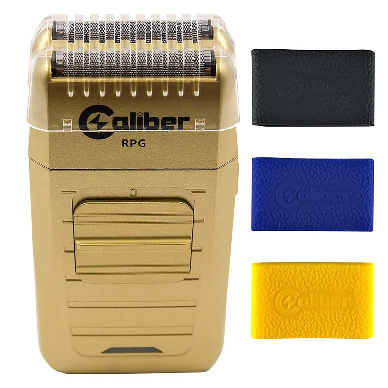 Caliber Pro - RPG Shaver - With Non Slip Clipper Grips - Corded/Cordless Close Cutting Foil Shave - Rechargeable Lithium Ion Battery - With Pop Up Hair & Beard Trimmer - Electric Razor for Men