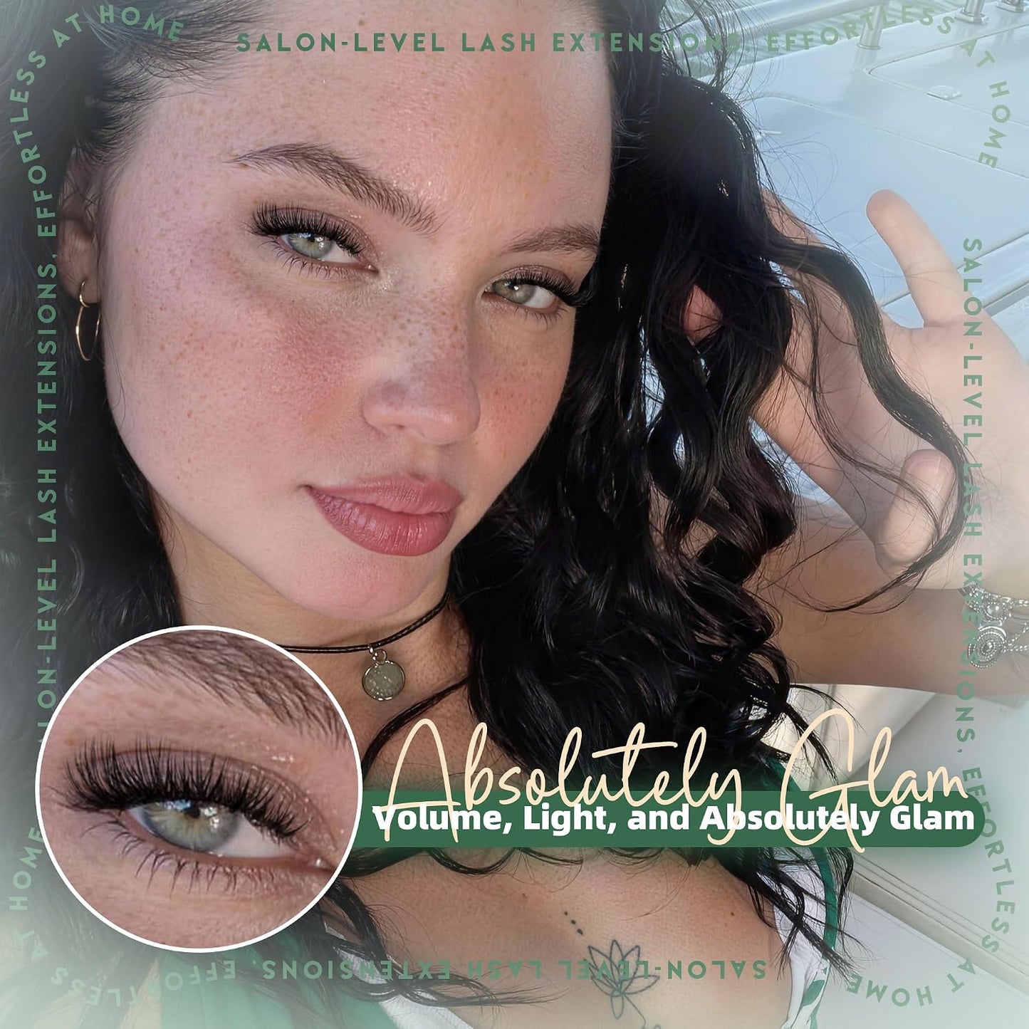 Enchantress Lash Clusters - Wispy D Curl Eyelash Extensions | 10-18mm Volume Individual Lashes for Fluffy Daily Makeup