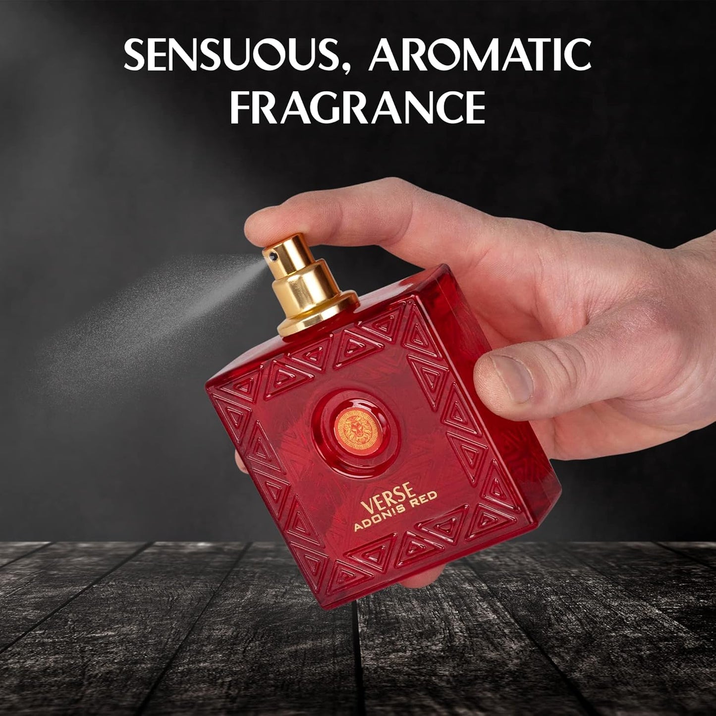 Adonis Red Eau De Parfum for Men - 100ml Fruity Warm Floral Fragrance | Includes NovoGlow Pouch