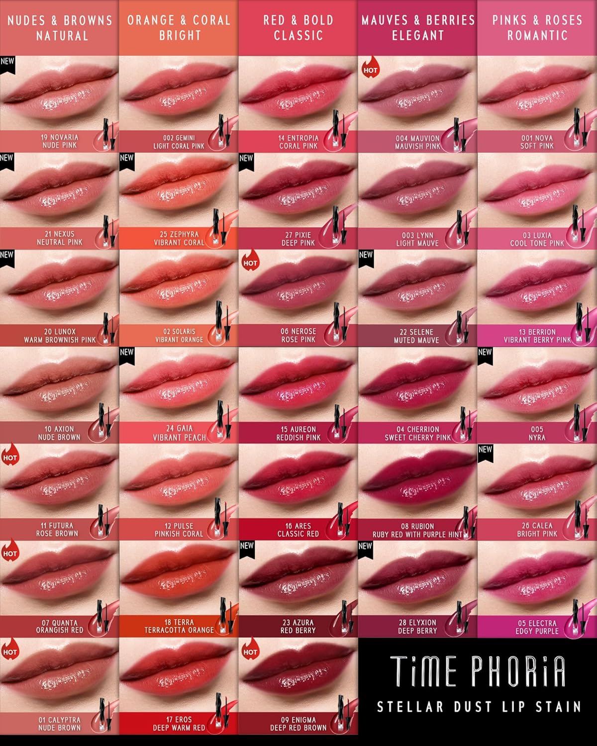 Stellar Dust Lip Stain 03 - Transfer-Proof Smudge-Proof Lip Gloss | Cool Tone Pink, Hydrating & Long-Lasting