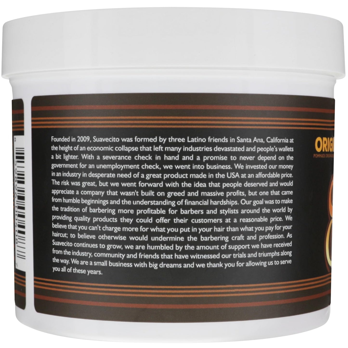 Suavecito Original Hold Pomade 32 oz, 1 Pack - Medium Hold Hair Pomade For Men - Medium Shine Water Based Wax Like Flake Free Hair Gel - Easy To Wash Out - All Day Hold For All Hairstyles