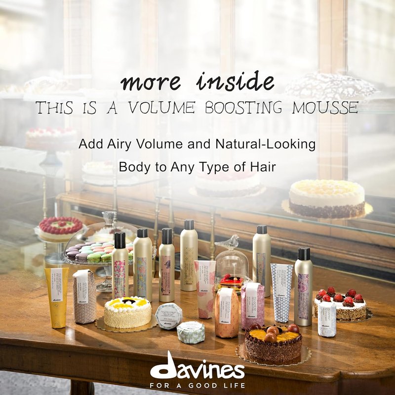 Davines Volume Boosting Mousse - Lightweight Hair Styling Foam | 8.43 Ounce