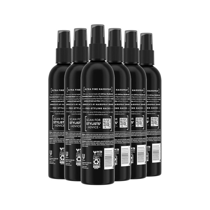 TRESemmé Non-Aero Hairspray - Ultra Fine 24-Hour Frizz Control | 10 Fl Oz, Pack of 6