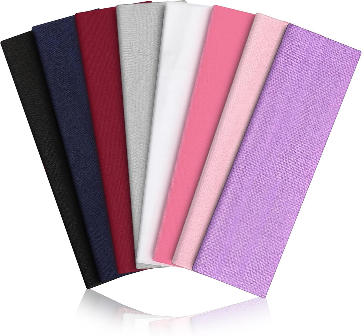 Non-Slip Sports Headbands - 8PCS Elastic Running Bands for Men & Women | Soft, Sweat-Absorbent Design