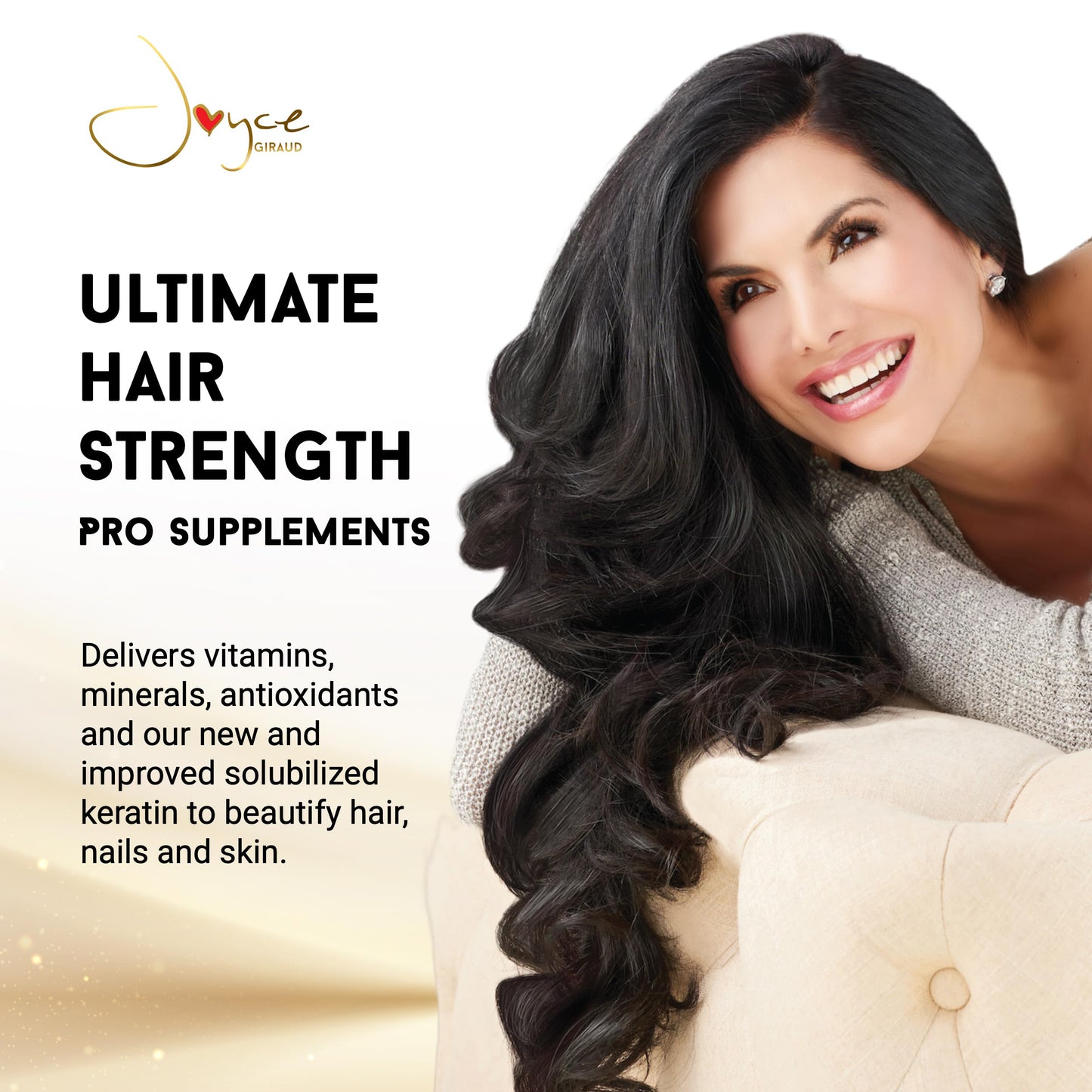 Miracle Elixir Collection Joyce Giraud Ultimate Hair Strength Supplements, 60-Day Supply, Scientifically Formulated to Reduce Hair Loss, 120 Capsules