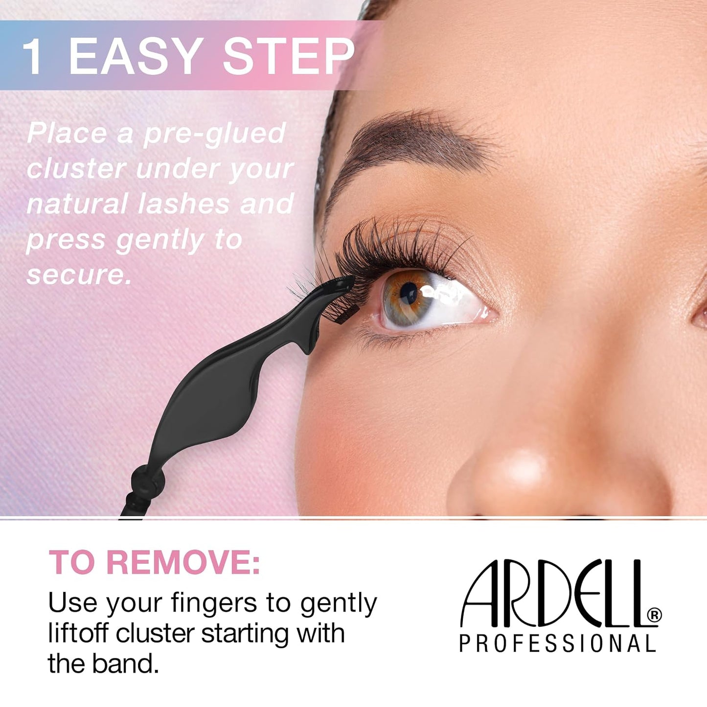 Faux Mink Press On Lashes - Natural Pre-Glued Underlash Extensions | 100 Count DIY Lash Clusters