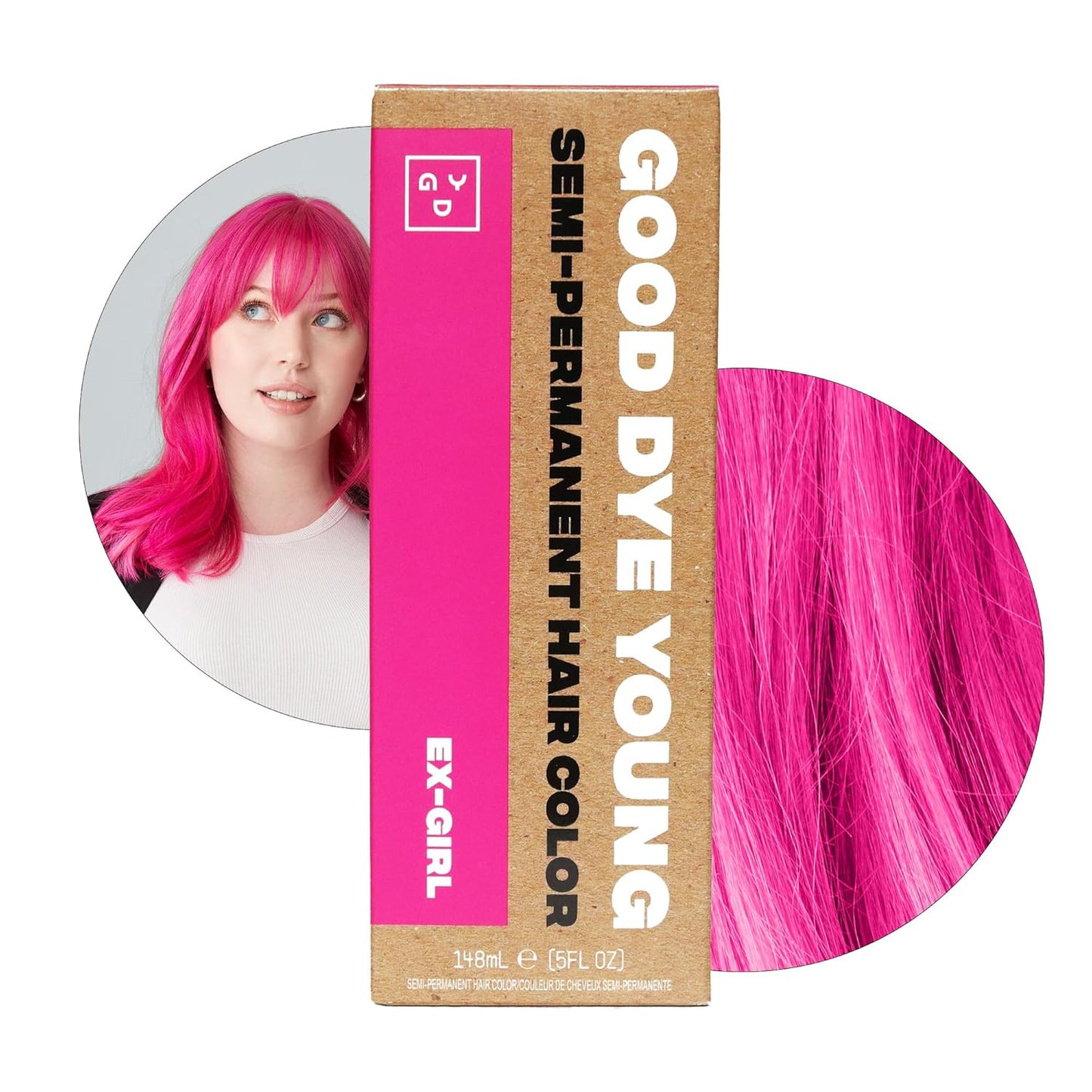Good Dye Young Semi-Permanent Hair Color - Vegan Blue Hair Dye, Non-Damaging Formula | 5FL OZ, Lasts Up to 24 Washes
