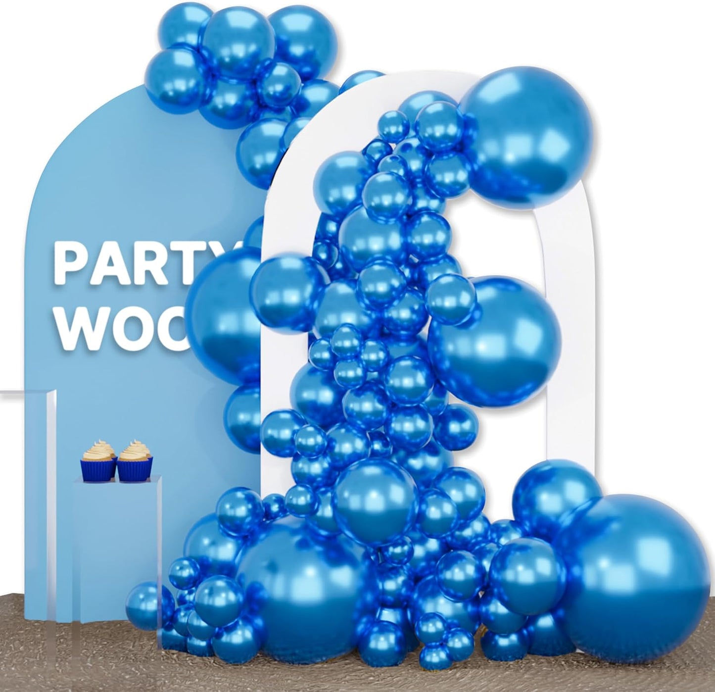 Black Balloon Arch Kit - 140 Pcs in 5-18 Inch Sizes for Baby Showers, Birthdays & Anniversaries | Elegant Black Decor