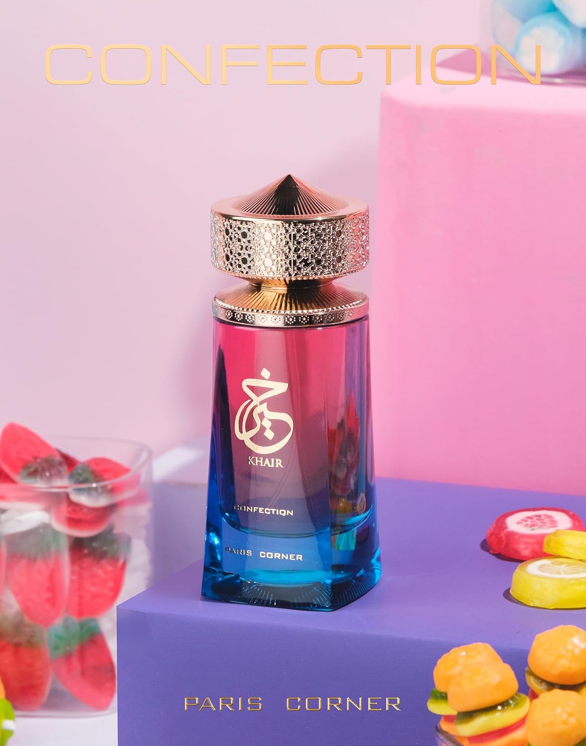 Khair Confection EDP - Sweet Candy Scented Perfume for Men & Women | 3.4 Fl Oz, Luscious Pear & Vanilla Notes