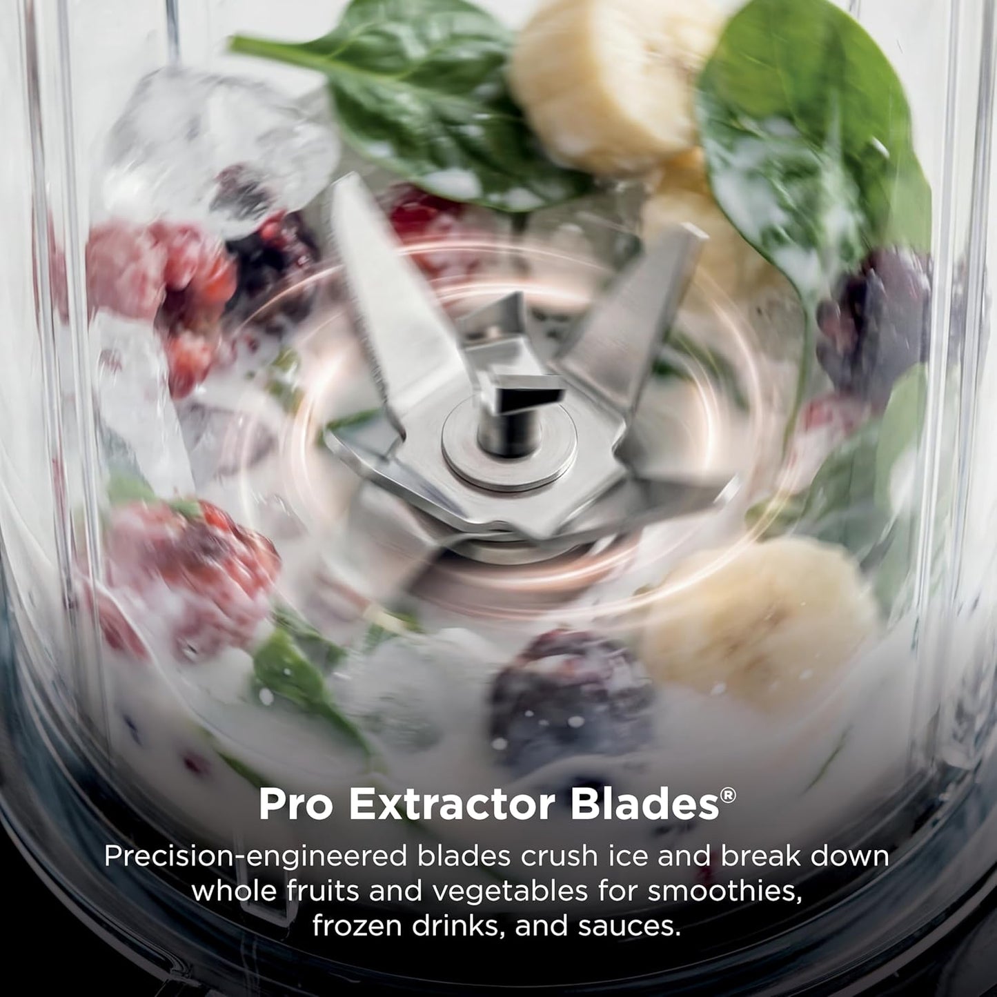 Ninja Nutri-Plus Personal Blender - Compact 900W Blender for Smoothies & Frozen Drinks | 3 To-Go Cups & Lids | Silver