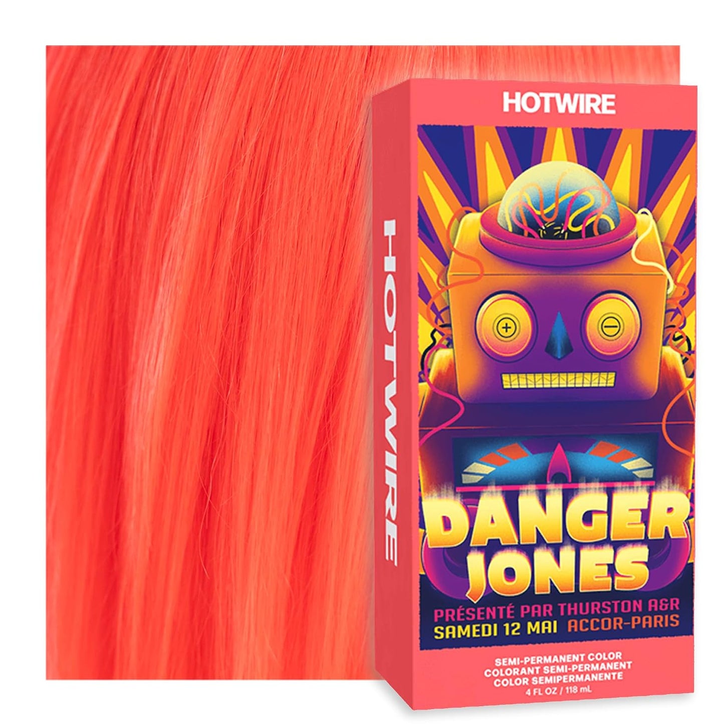 Adrenaline Neon Green Semi-Permanent Hair Color - Vibrant, Long-Lasting Formula