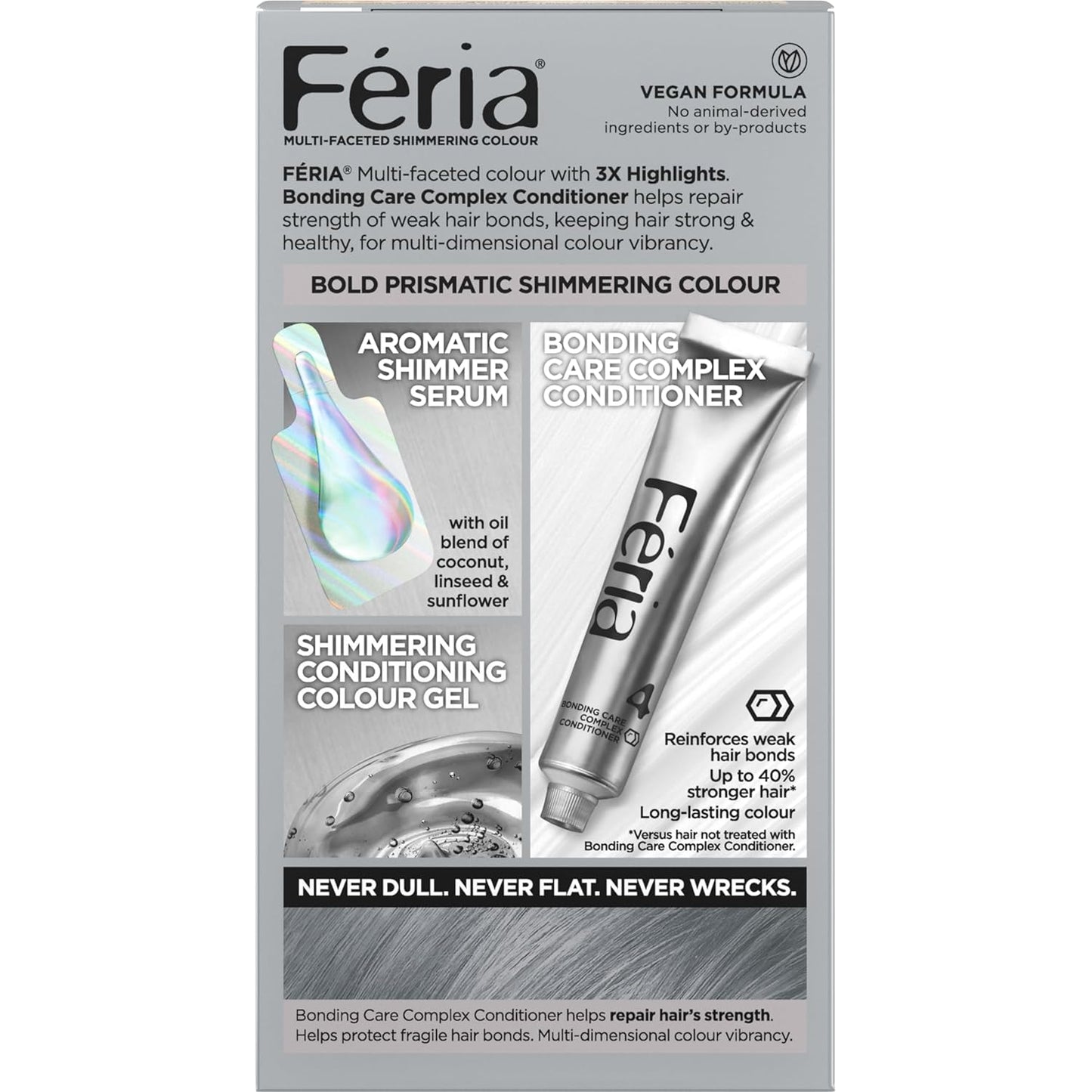 L'Oreal Paris Feria Smokey Silver Permanent Hair Color - Multi-Faceted Shimmering Dye Kit