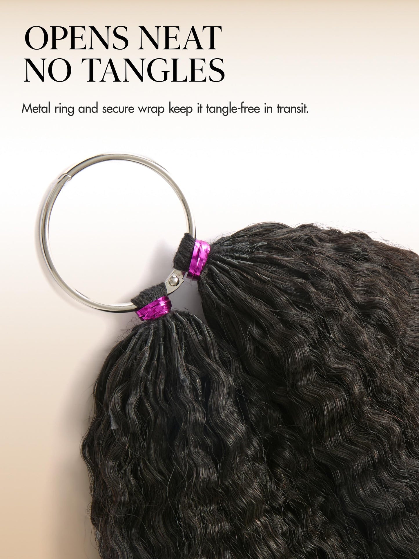 LUVME Kinky Straight Crochet Hair for Black Women, 20 Inch 130g About 100 Strands, Pre-Separated & Pre-Fluffed Human Crochet Hair Extensions, Soft Natural Look, Lightweight & Tangle-Free