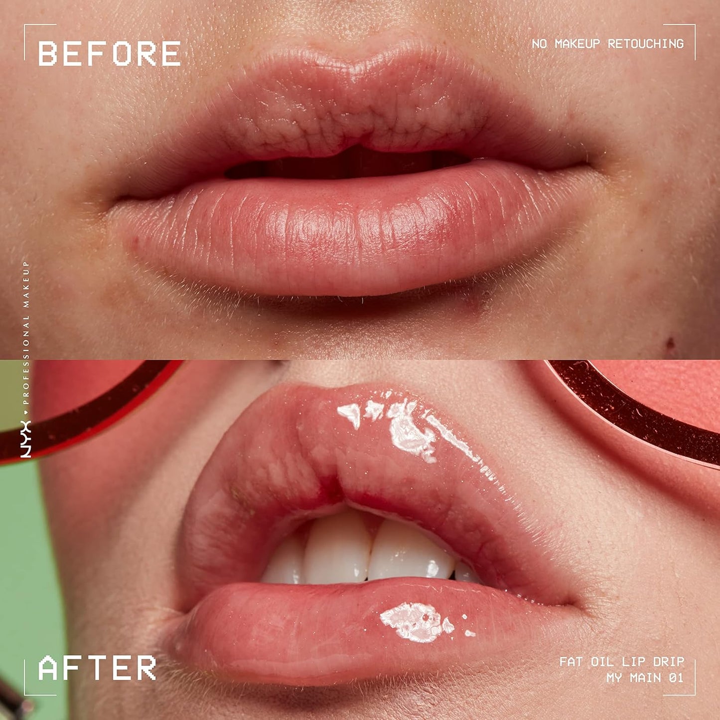 NYX Fat Oil Lip Drip | Moisturizing Vegan Tinted Lip Gloss for Up to 12 HR Hydration - Clear