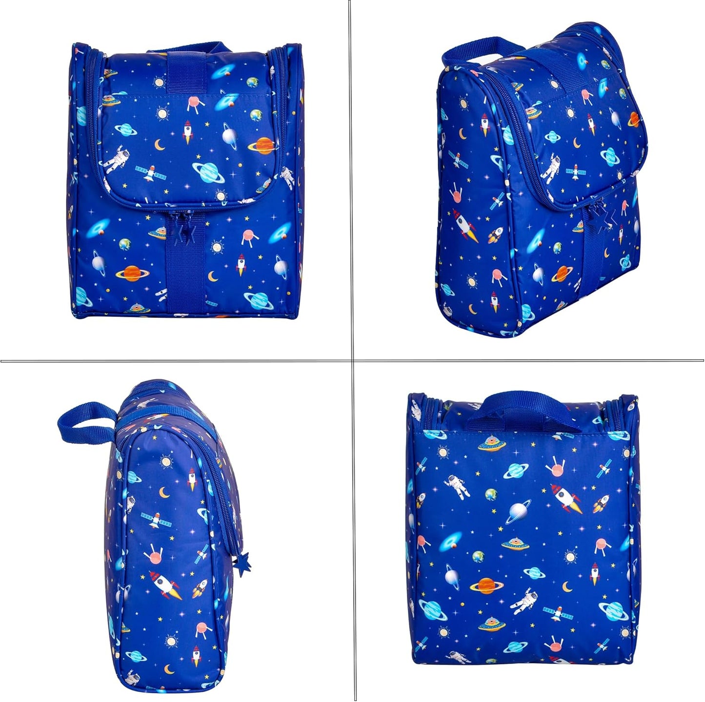Cute Cartoon Kids Toiletry Bag - Astronaut Travel Cosmetic Organizer | Perfect for Boys & Girls