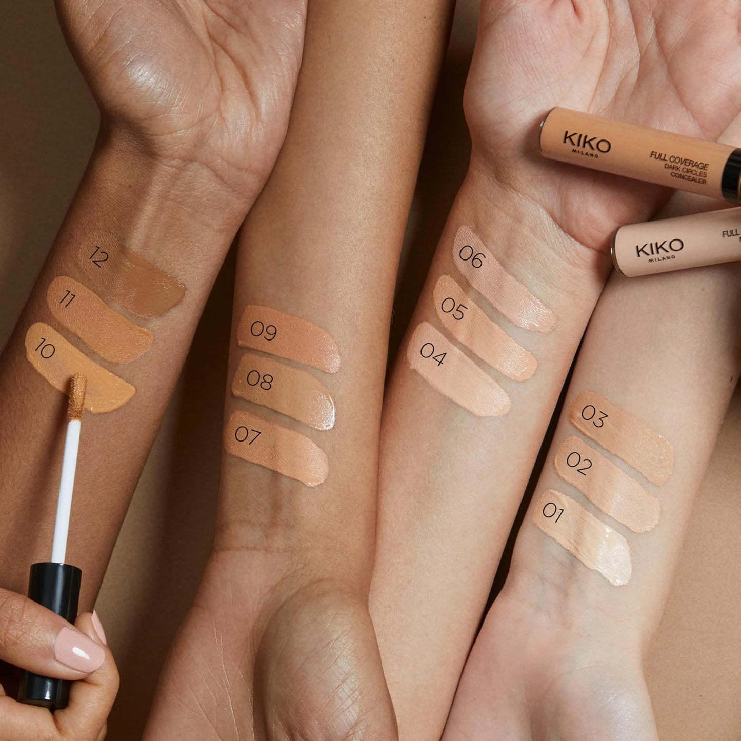 KIKO Milano Dark Circles Concealer - Full Coverage, Long-Lasting Formula | Ideal for All Skin Types