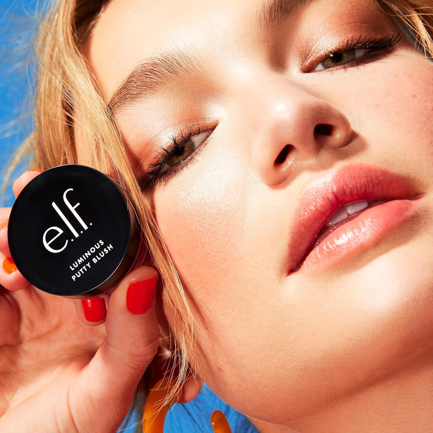 e.l.f. Luminous Putty Blush - Buildable Creamy Blush With Shimmer Finish | Maui Color