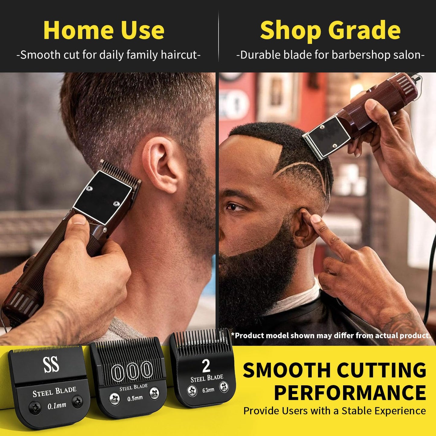Size 5/8" HT Detachable Replacement Blade, Compatible with Andis, Wahl, Oster Classic 76 Clippers, 5/8-Inch (16mm) Cutting Length, Stainless Steel for Durability