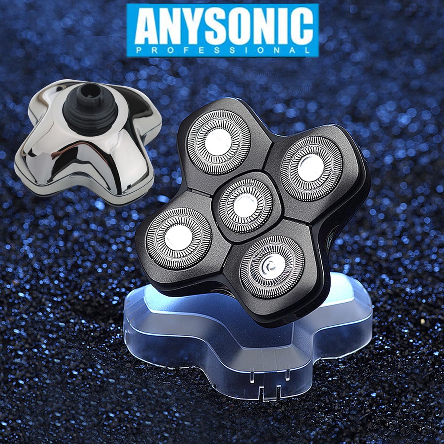 Universal Magnetic 5 Blades for Freebird, Head Shaver Replacement Heads for Universal Replacement Heads