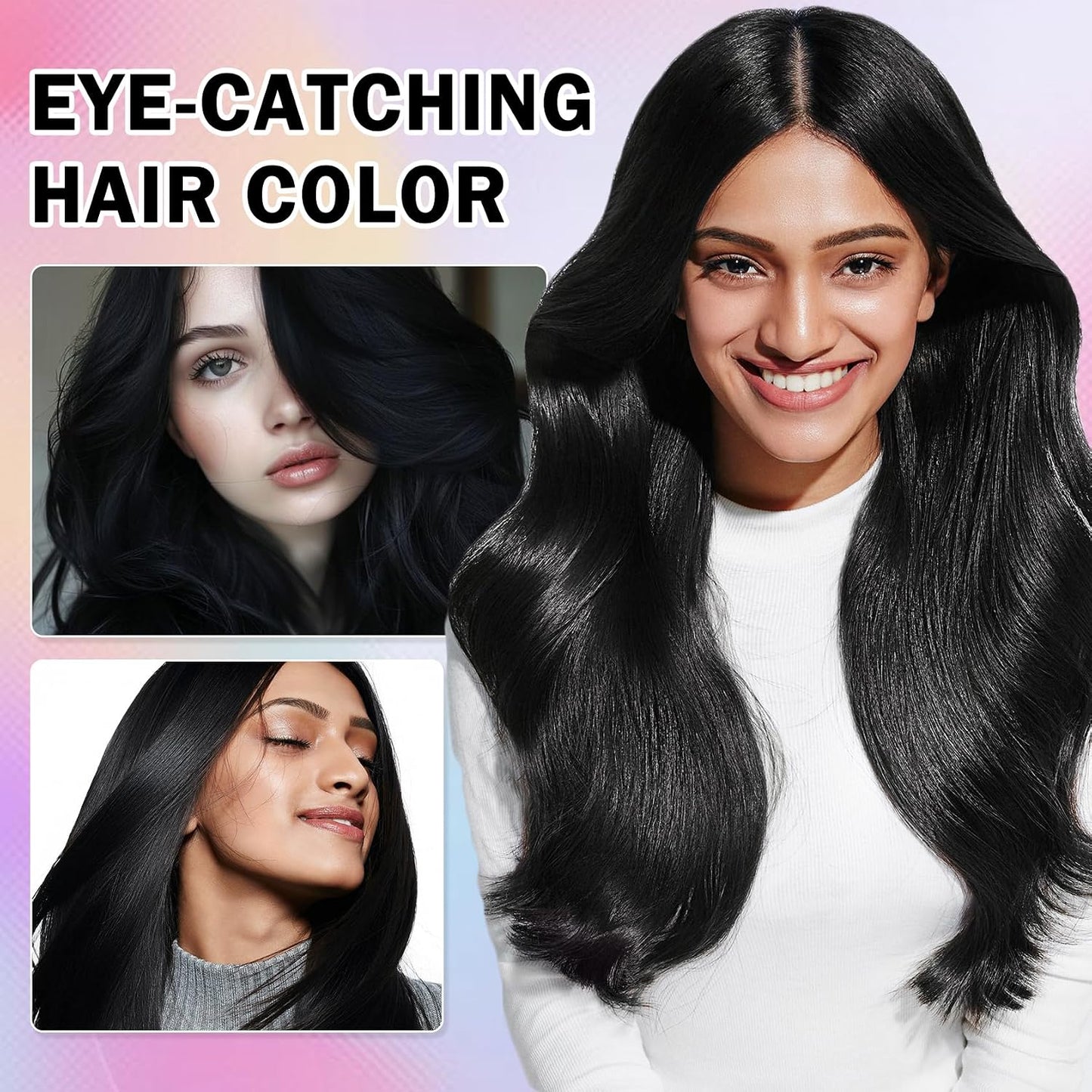 Temporary Hair Color Spray - Washable Black Hair Dye for Women | 120ML | Perfect for Christmas & Halloween