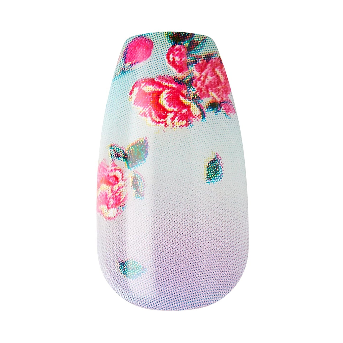 KISS Press-On Manicure - Lilac Crush Medium Coffin Purple Nails | Includes Prep Pad, Mini File & Cuticle Stick