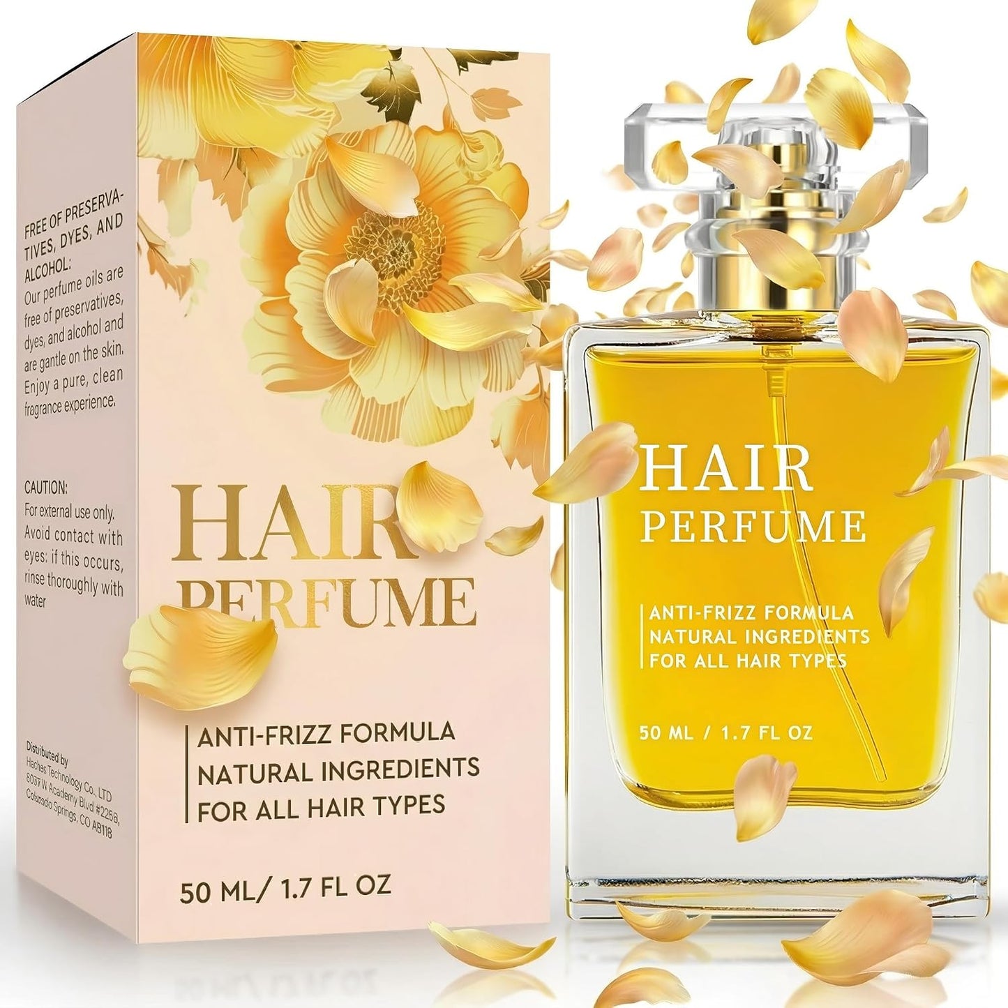Hair Perfume for Women - 50mL Long-Lasting Pheromone Fragrance | Lightweight Spray for Dry, Frizzy Hair Care