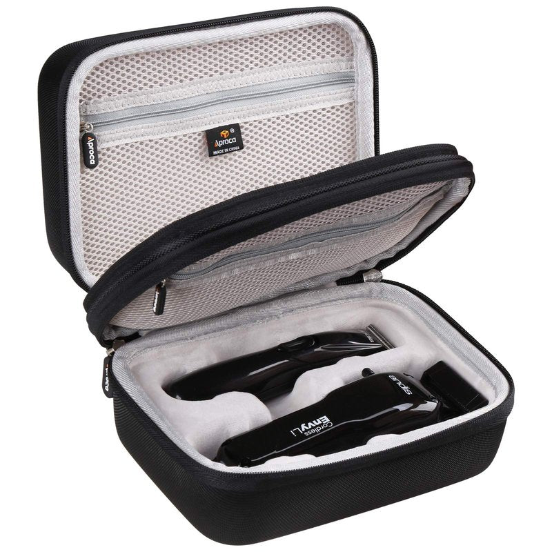 Aproca Case Compatible with Andis 75020 Professional Cordless Fade Combo Envy Li Clipper & Slimline Li Trimmer, Portable Storage Bag for Accessories (Case Only)