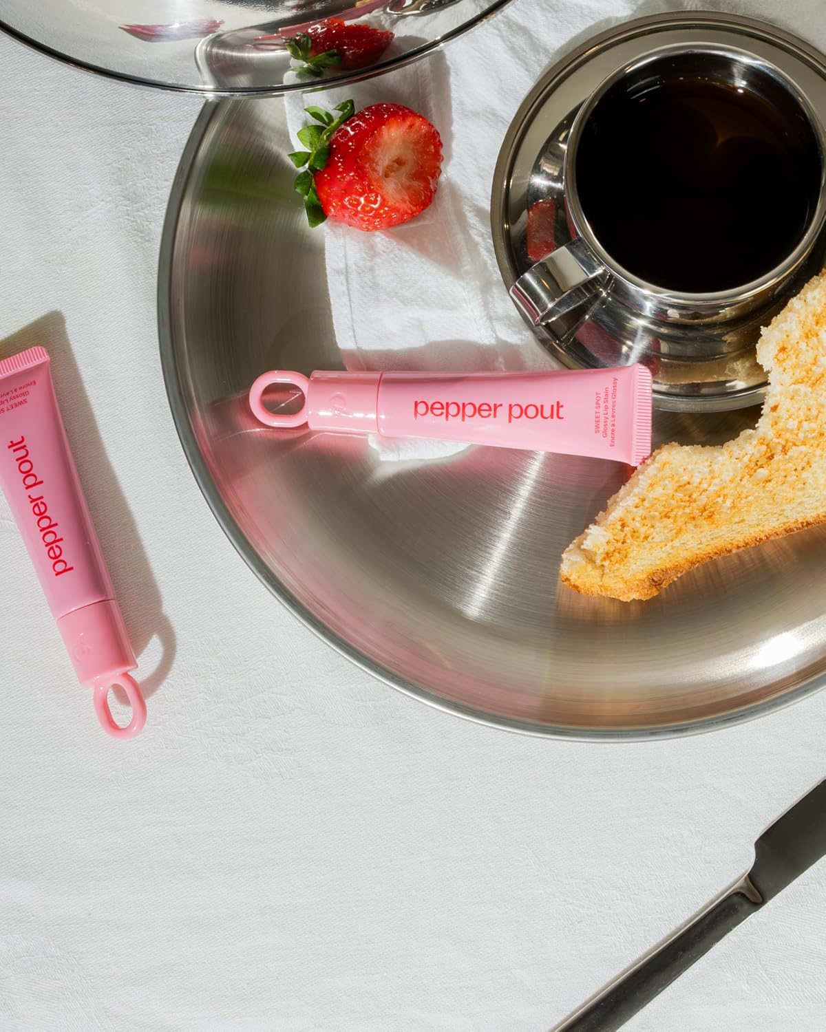 Glossy Lip Stain with Hyaluronic Acid & Vitamin E - Long-Lasting, Non-Sticky Color | Perfect for Brunch