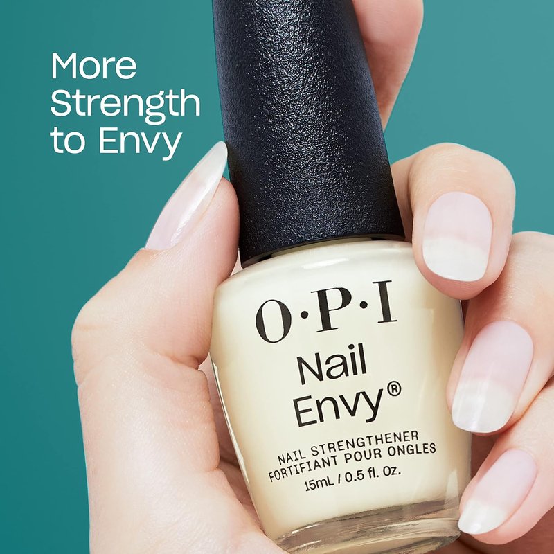 OPI Nail Envy Nail Strengthener - Clear Crème Treatment for Weak & Thin Nails | 0.5 Fl Oz