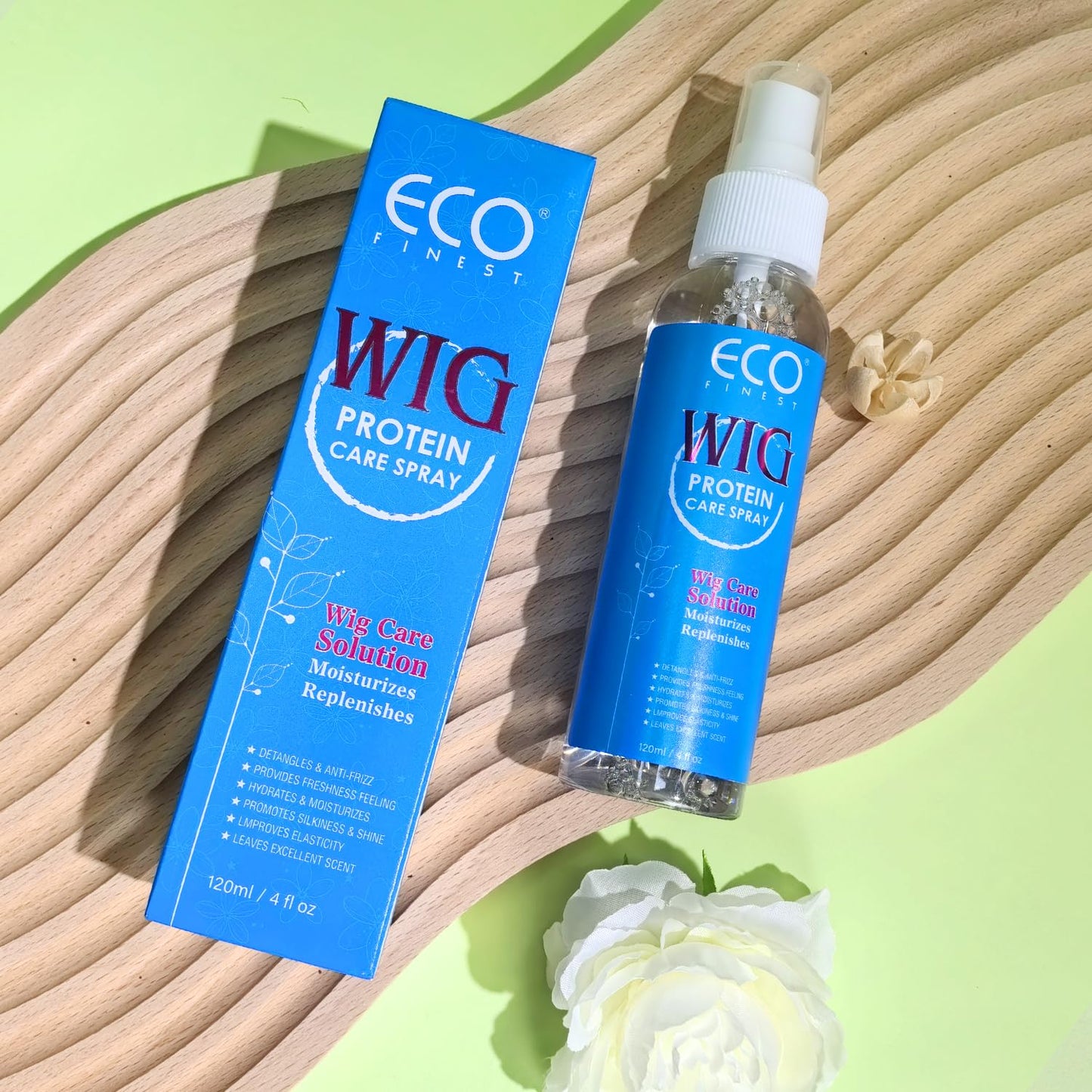 Wig Care Spray - Hydrating & Anti-Frizz Formula for Synthetic & Natural Hair Wigs | Smooths, Cleans & Extends Wig Life