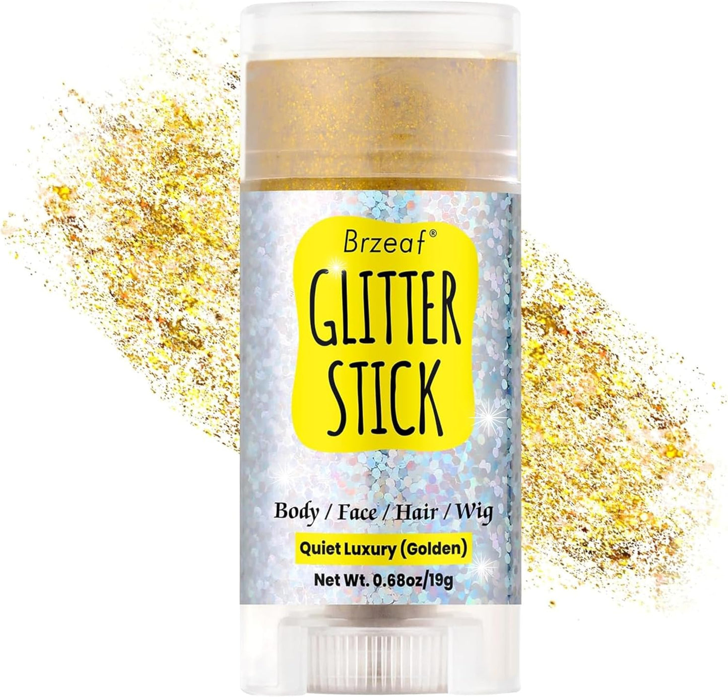 Pink Glitter Stick - Long-Lasting Face & Body Makeup Gel | Non-Greasy Chunky Glitter for Rave & Soccer Events