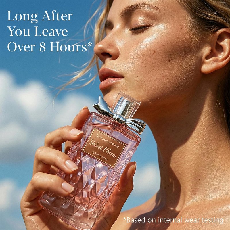 Alcohol-Free Floral Perfume for Women - Long Lasting Rose, Jasmine & Peony Scent | 100ml / 3.4 fl oz Gift