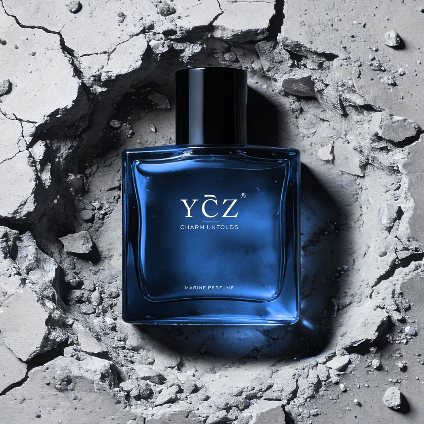 Ycz Charm Unfolds Marine Eau De Parfum for Men, Long Lasting Cologne with Fresh Marine & Oriental Woody Notes, 1.7 Fl Oz Masculine Fragrance for Daily Wear, Date Night, Travel & Gifts for Men