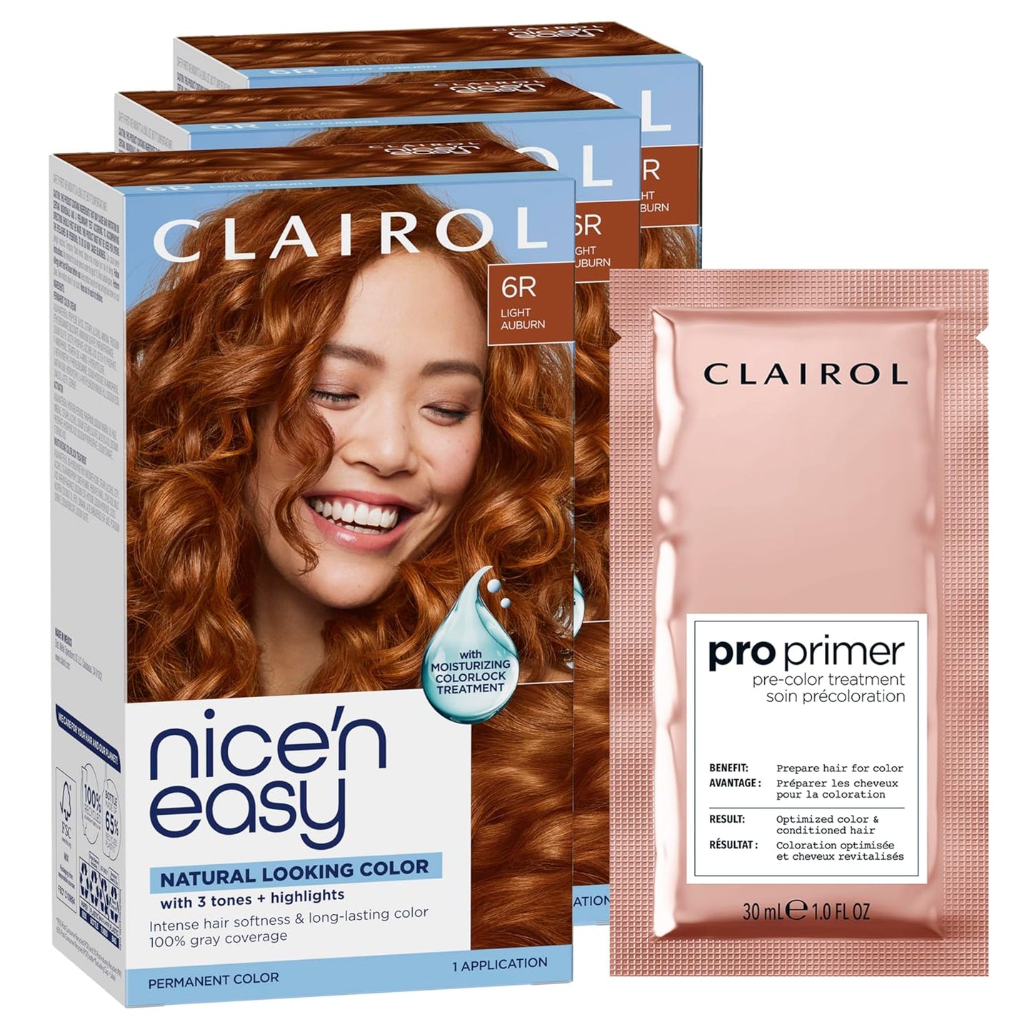 Clairol Nice'n Easy Permanent Hair Dye - Blackest Black | 100% Gray Coverage & Long-Lasting Shine | Single Pack