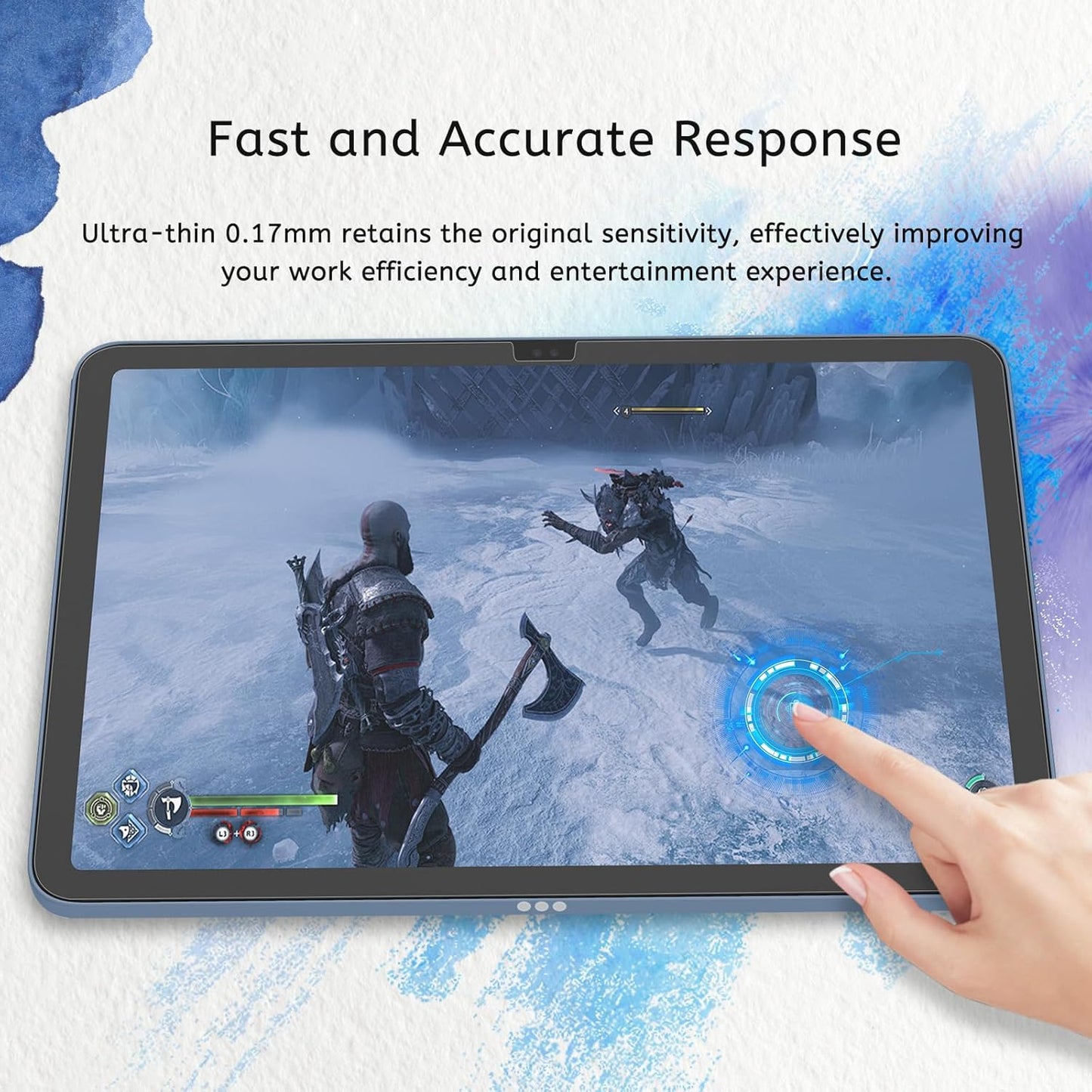 MOBDIK Paperfeel Screen Protector for iPad A16 & Air | Anti-Glare, Easy Install, 2-Pack